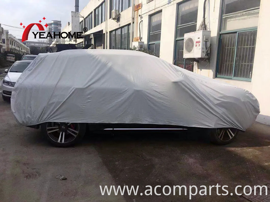 Luxury Elastic Covers PU Coating Anti-UV Waterproof Car Cover